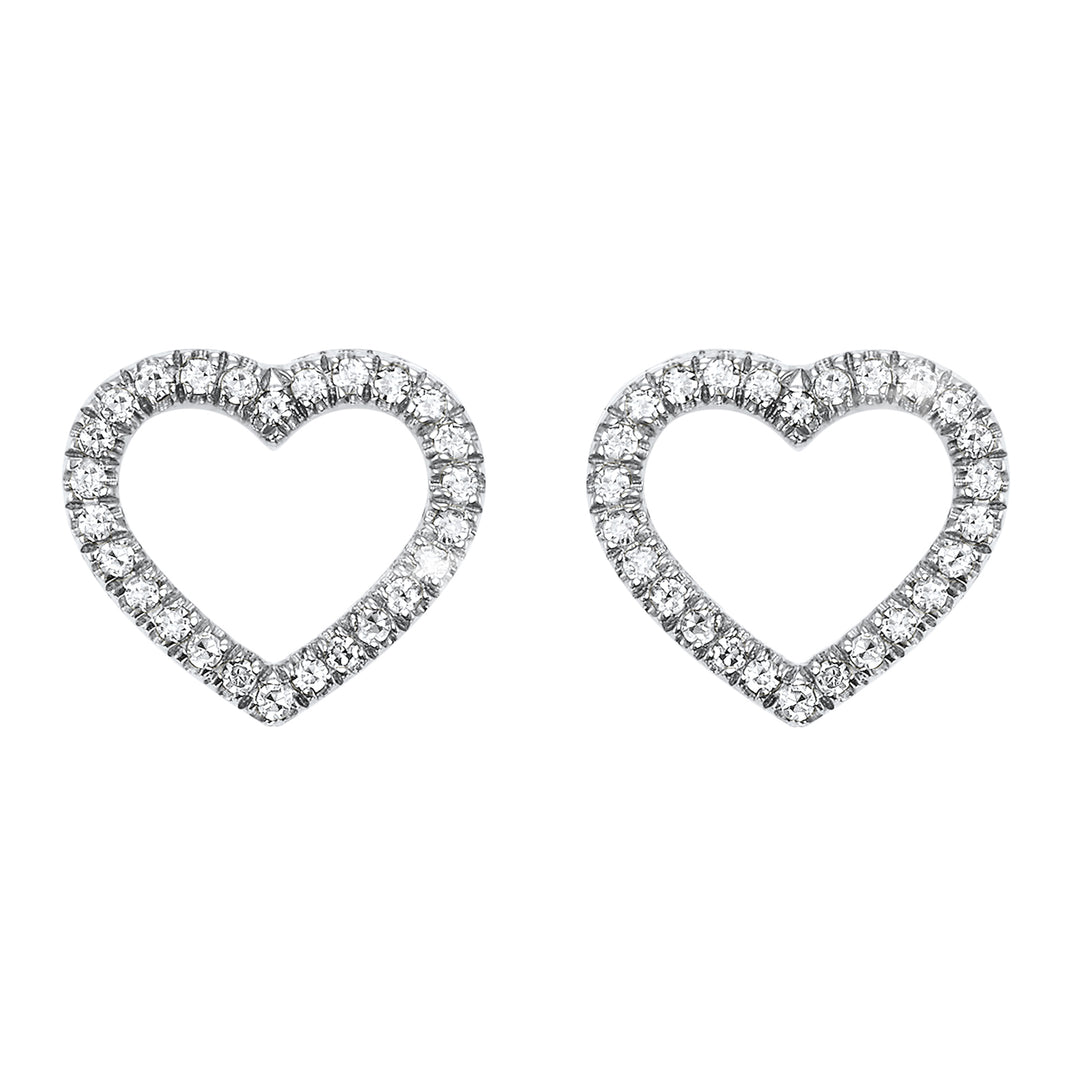 14Kt White Gold Diamond 1/10Ctw Earring