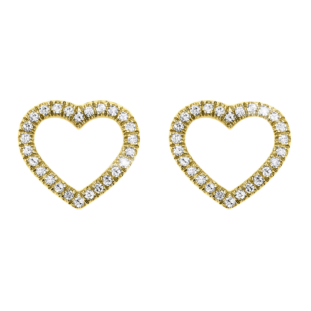 14Kt Yellow Gold Diamond 1/10Ctw Earring