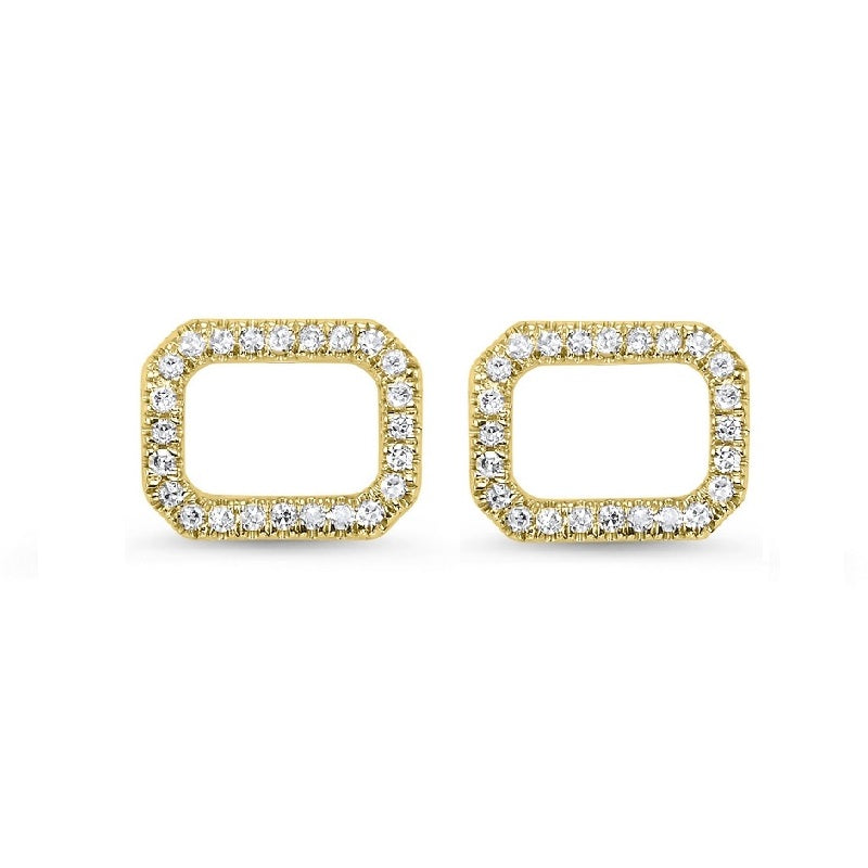 14Kt Yellow Gold Diamond 1/10Ctw Earring