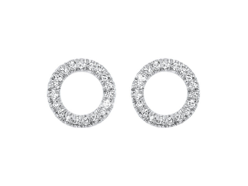14Kt White Gold Diamond 1/20Ctw Earring