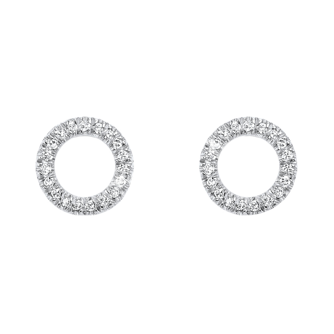 14Kt White Gold Diamond 1/20Ctw Earring