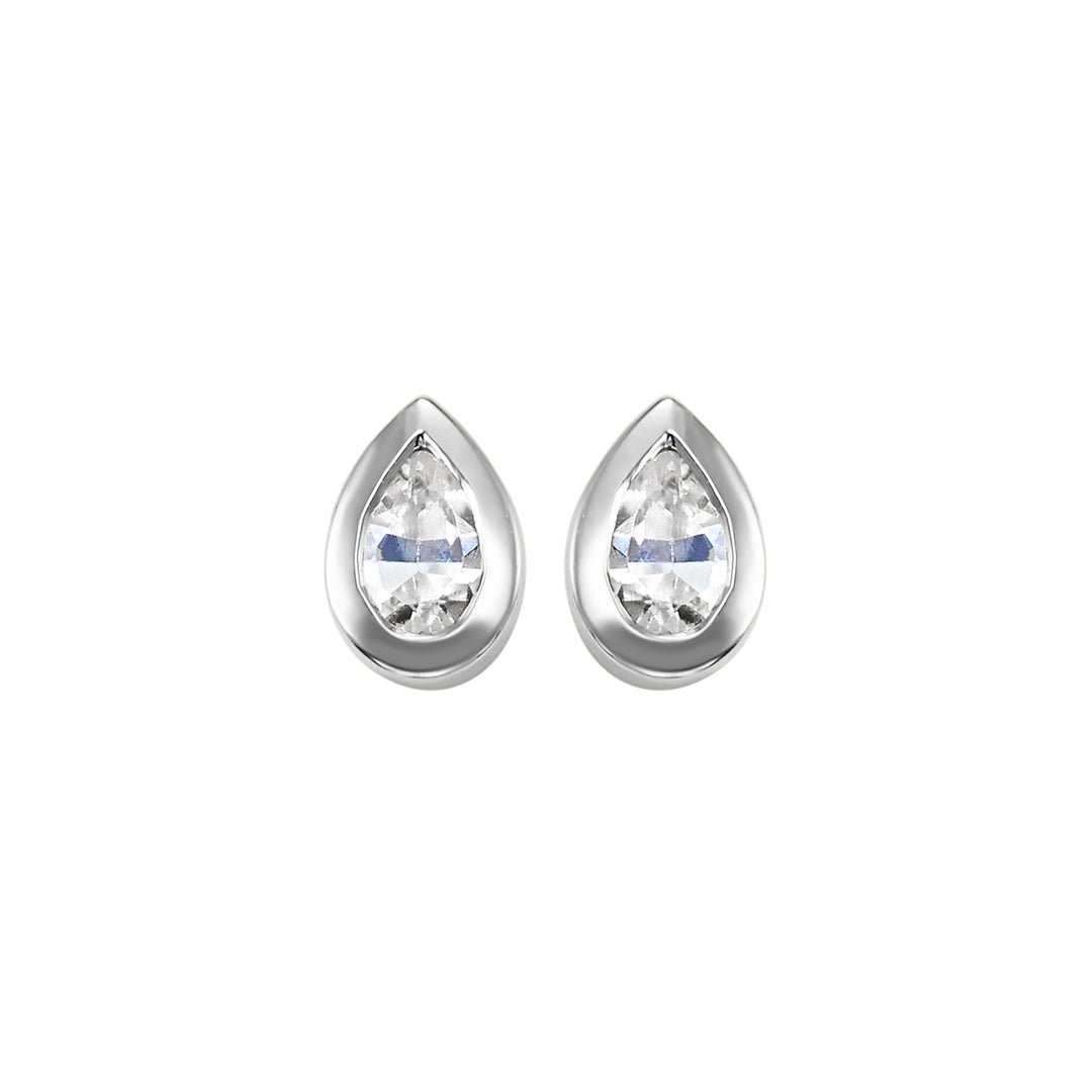 14Kt White Gold Diamond 1/6Ctw Earring