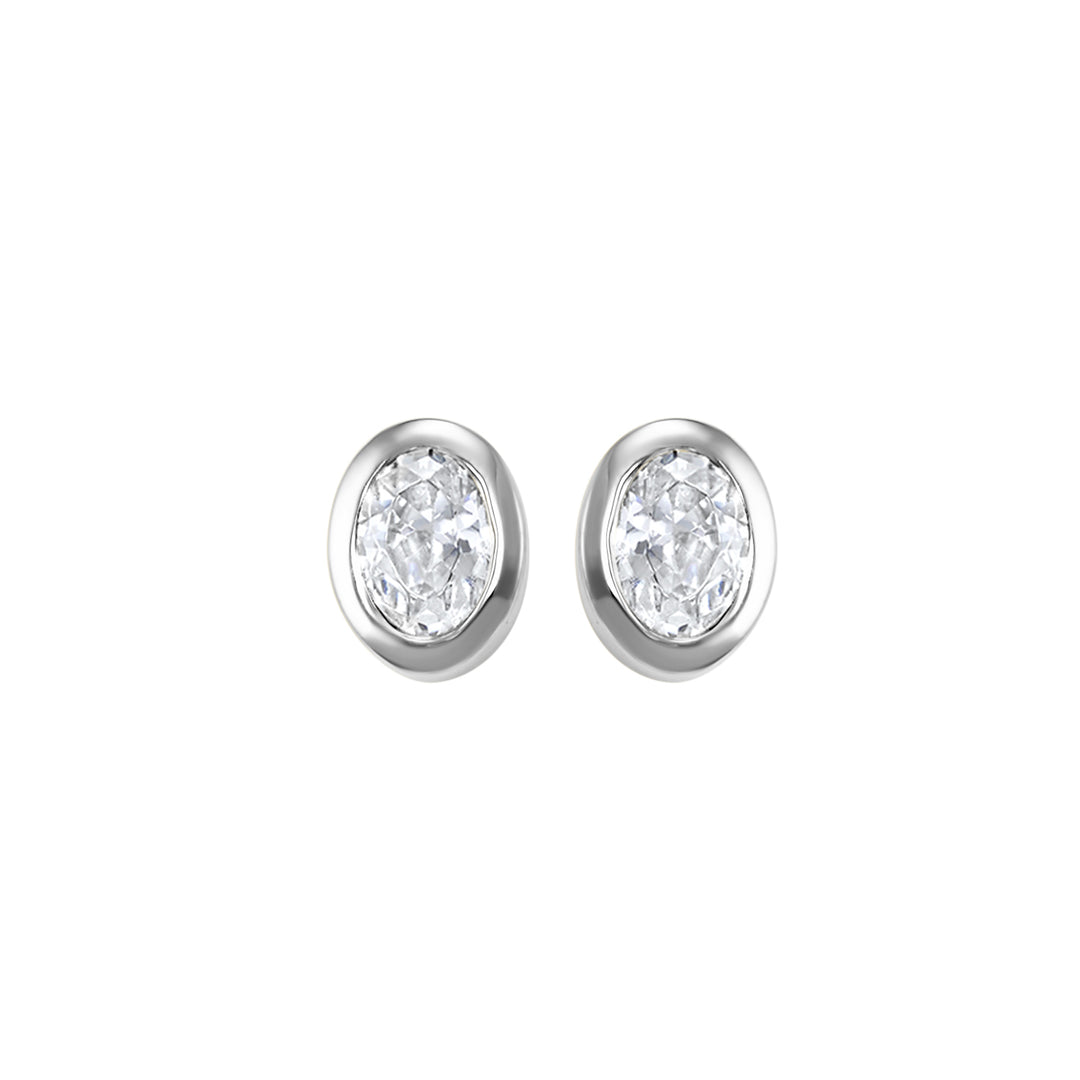 14Kt White Gold Diamond 1/6Ctw Earring