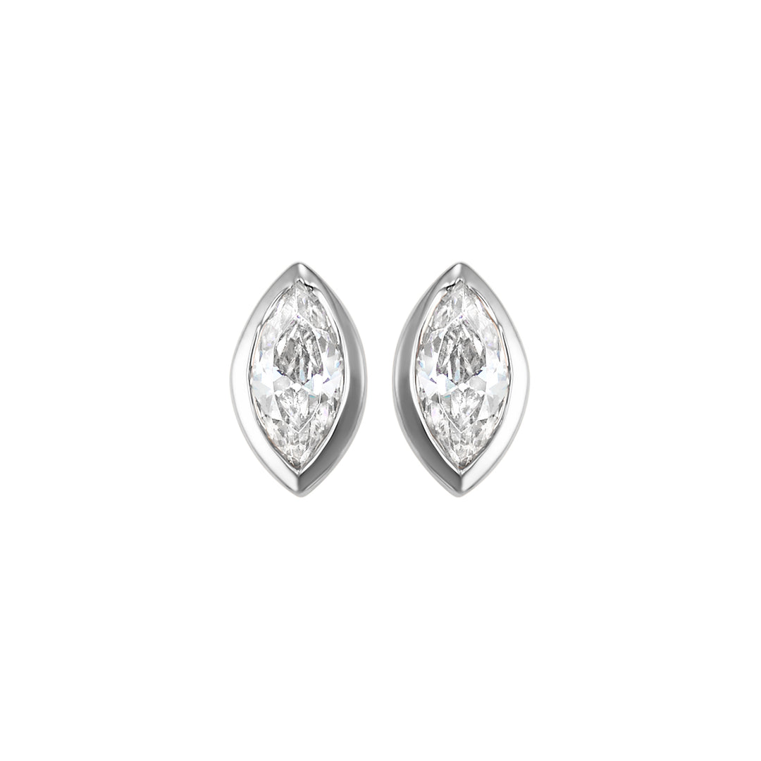 14Kt White Gold Diamond 1/6Ctw Earring
