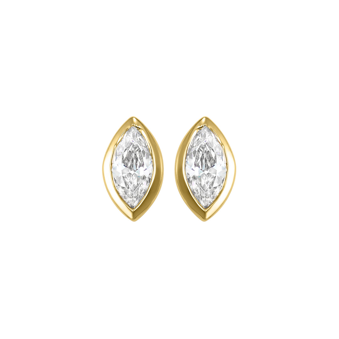 14Kt Yellow Gold Diamond 1/6Ctw Earring
