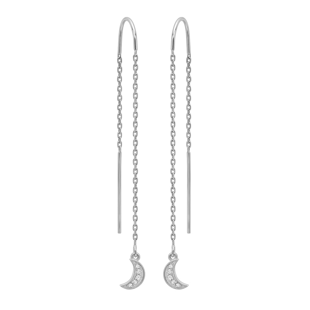 14Kt White Gold Diamond 1/20Ctw Earring