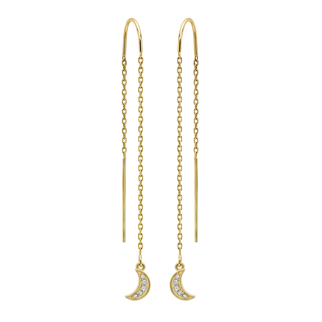 14Kt Yellow Gold Diamond 1/20Ctw Earring
