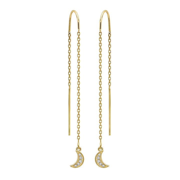 14Kt Yellow Gold Diamond 1/20Ctw Earring