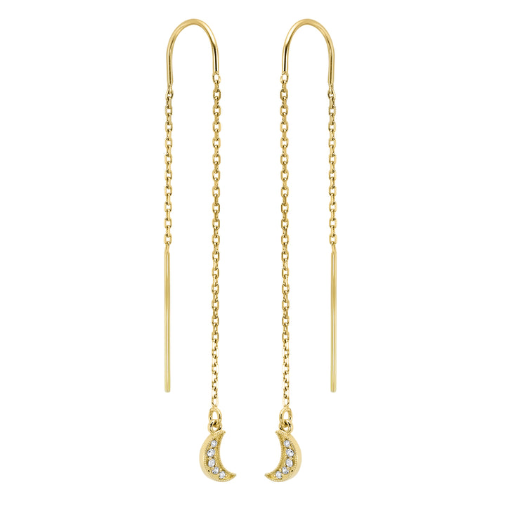 14Kt Yellow Gold Diamond 1/20Ctw Earring