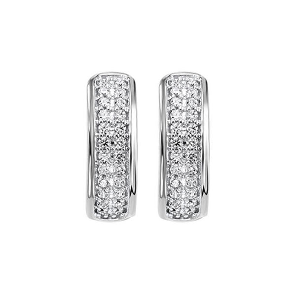 10Kt White Gold Diamond 1/4Ctw Earring
