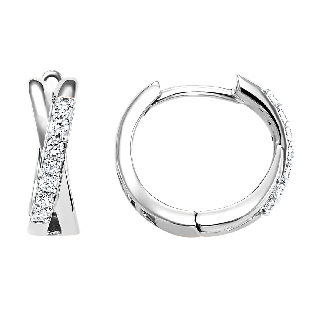 10Kt White Gold Diamond 1/6Ctw Earring