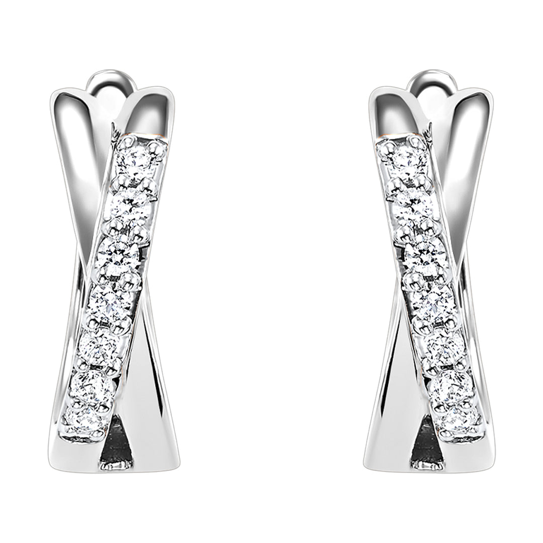 10Kt White Gold Diamond 1/6Ctw Earring