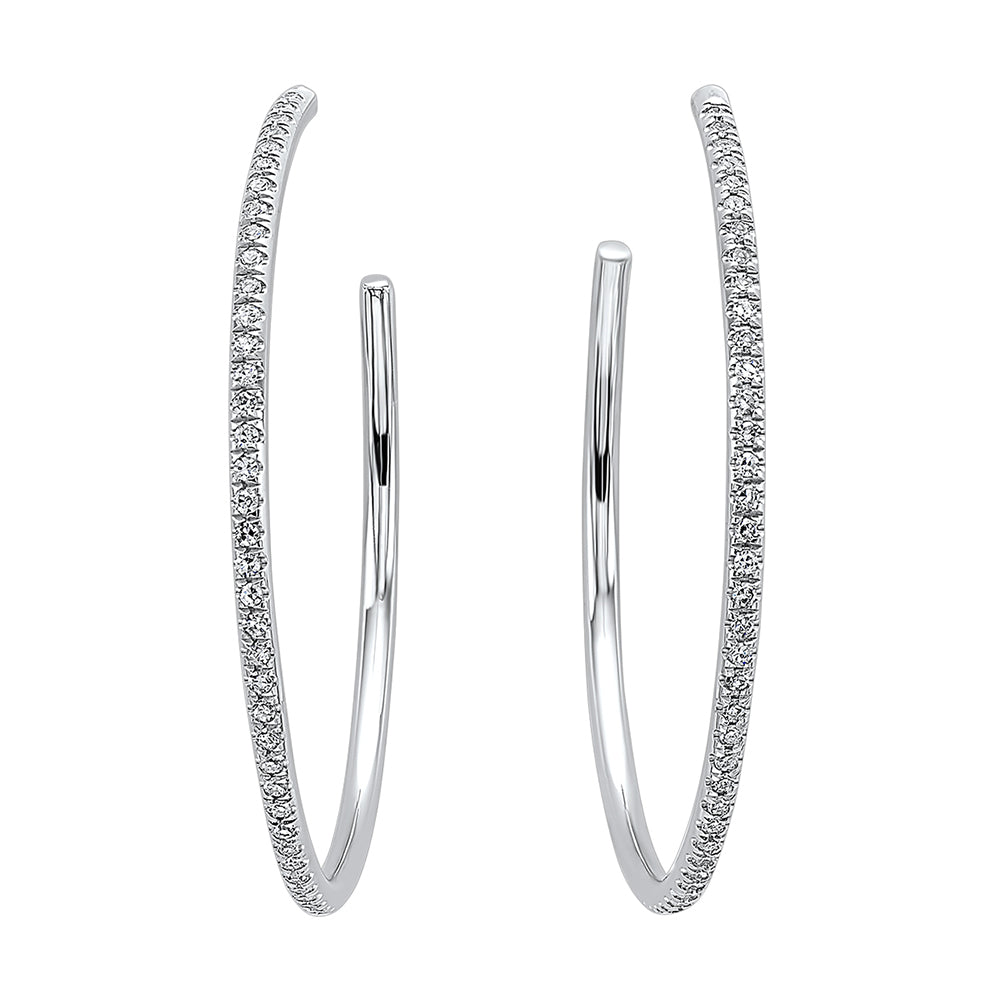 14Kt White Gold Diamond 1/15Ctw Earring