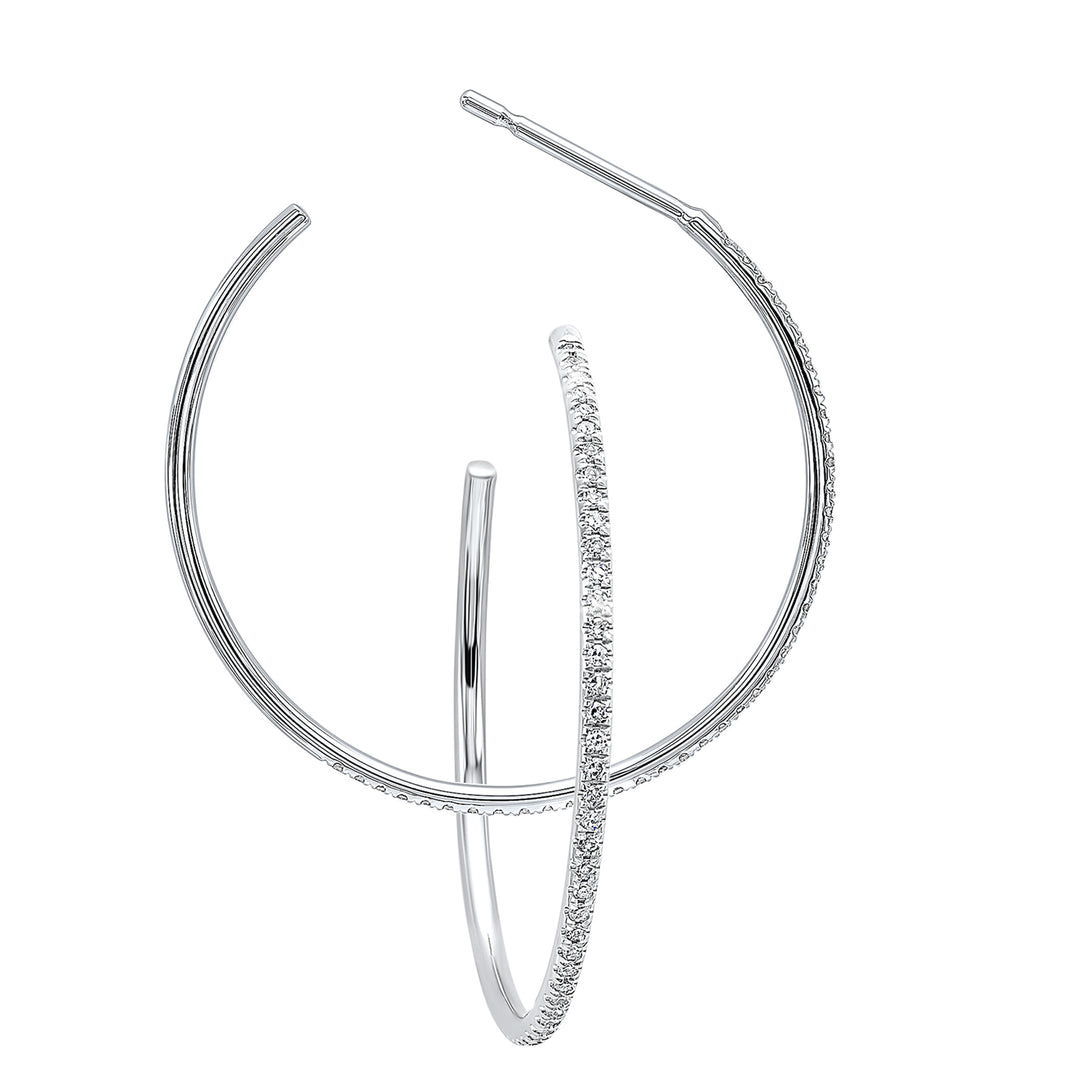 14Kt White Gold Diamond 1/15Ctw Earring