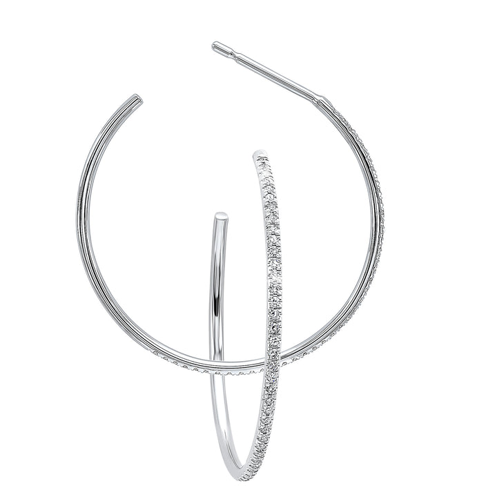 14Kt White Gold Diamond 1/15Ctw Earring