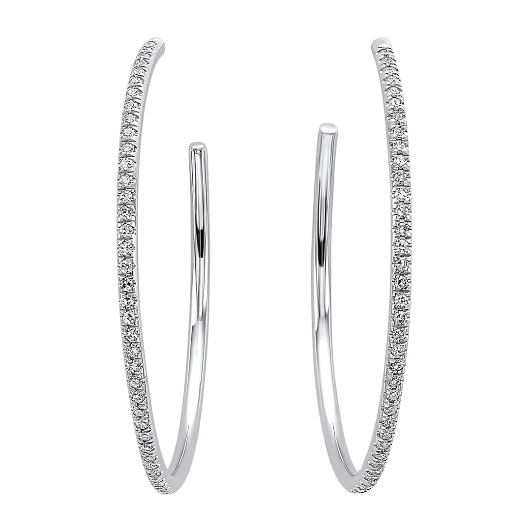 14Kt White Gold Diamond 1/15Ctw Earring