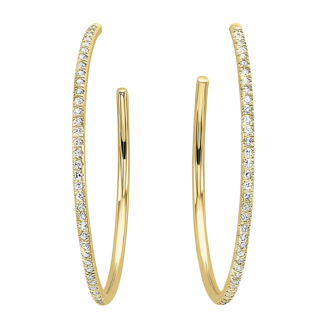 14Kt Yellow Gold Diamond 1/15Ctw Earring