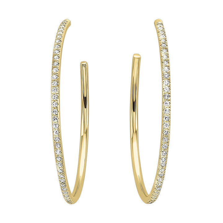14Kt Yellow Gold Diamond 1/12Ctw Earring