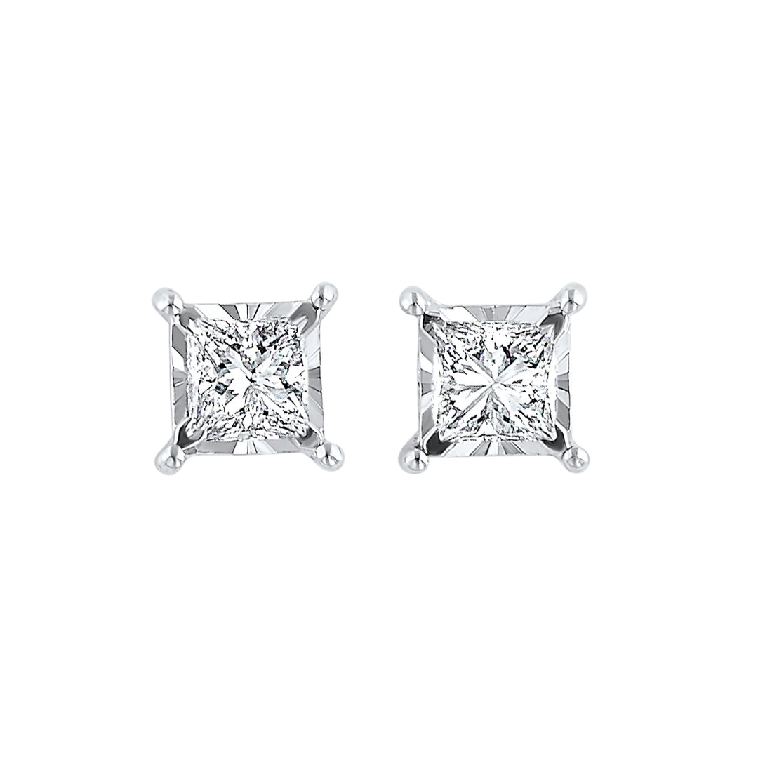 14Kt White Gold Diamond 1/4Ctw Earring