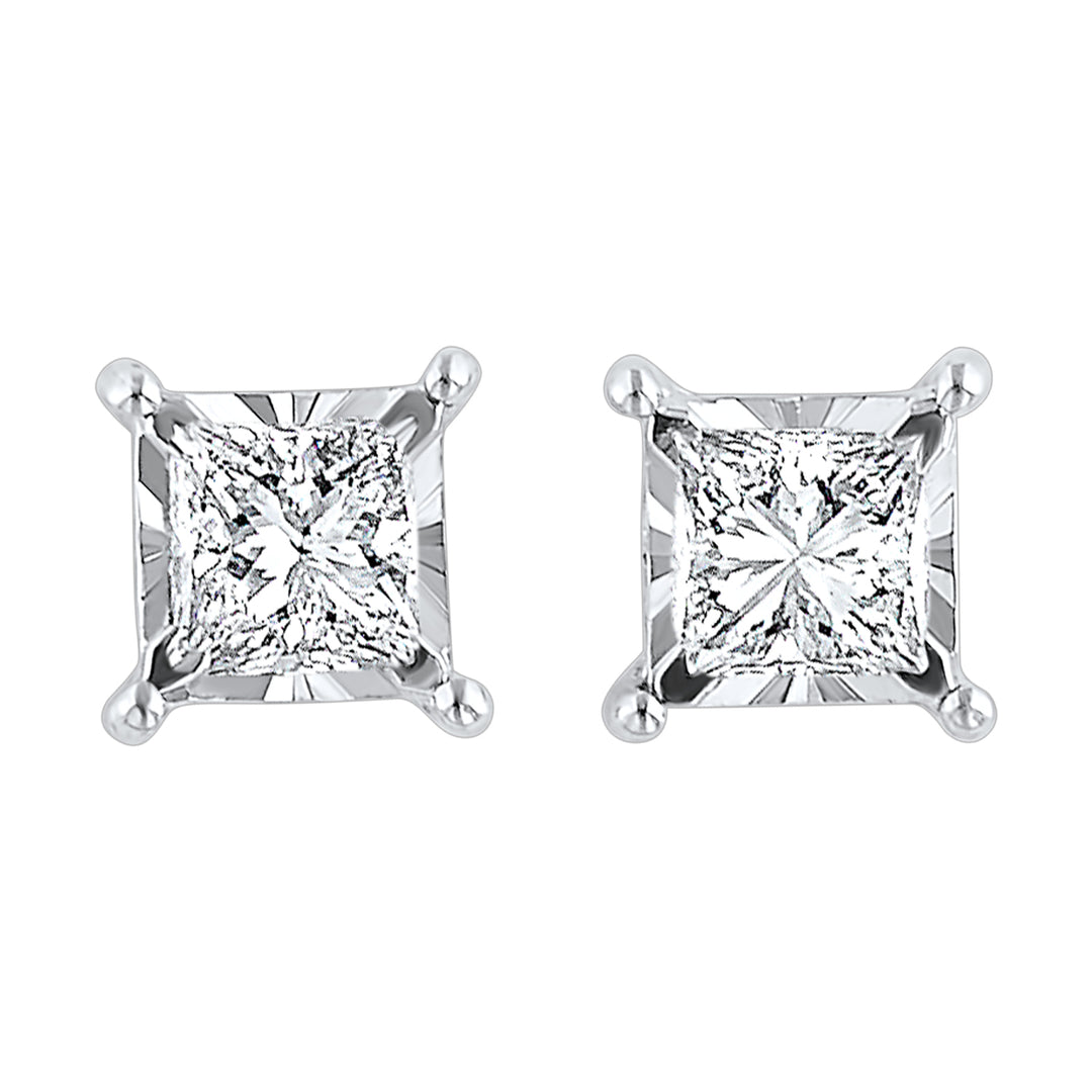 14Kt White Gold Diamond 1/4Ctw Earring