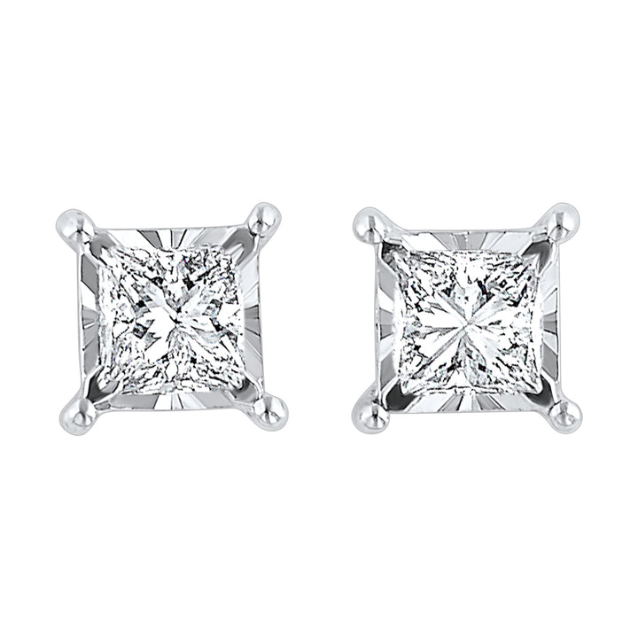 14Kt White Gold Diamond 1/4Ctw Earring