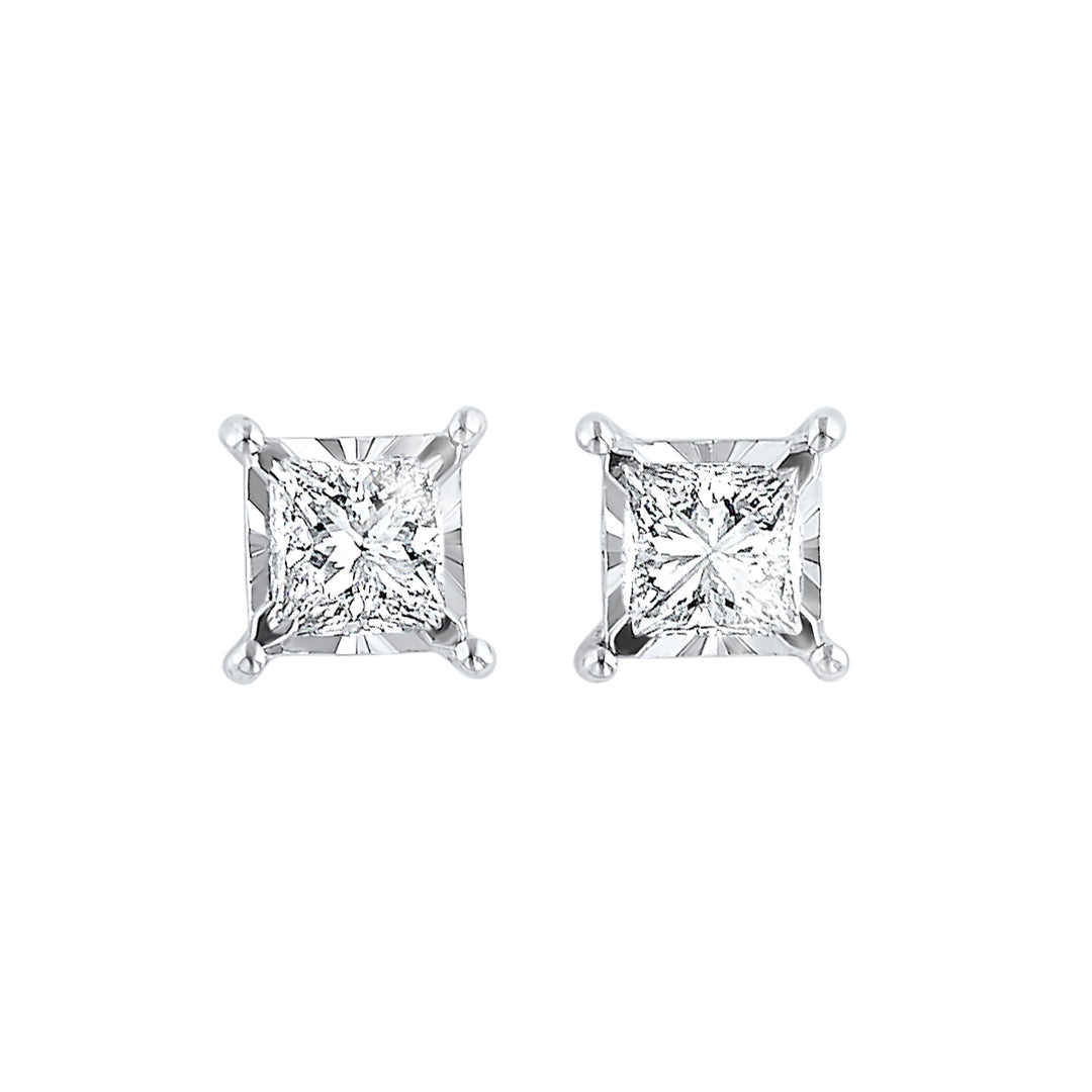 14Kt White Gold Diamond 1/2Ctw Earring
