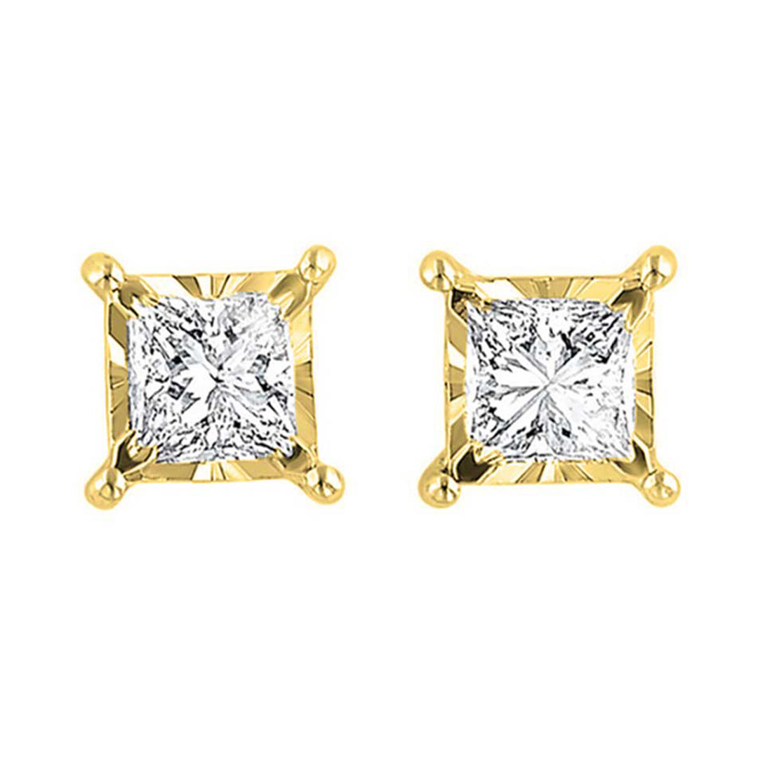 14Kt Yellow Gold Diamond 3/4Ctw Earring