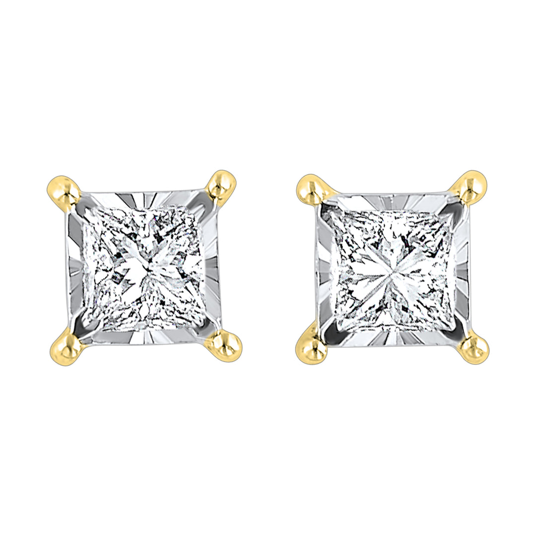 14Kt Yellow Gold Diamond 3/4Ctw Earring