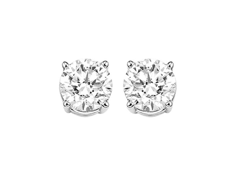 14Kt White Gold Diamond 3/4Ctw Earring