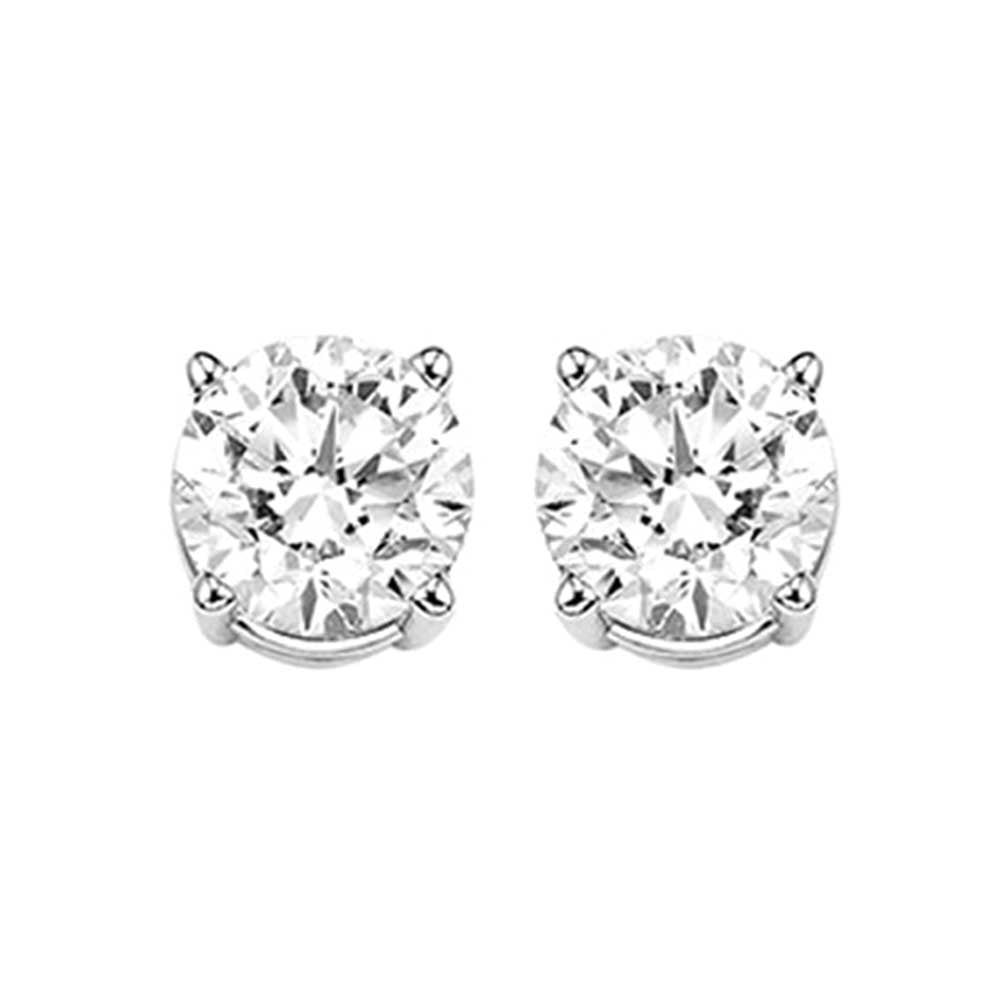 14Kt White Gold Diamond 3/4Ctw Earring
