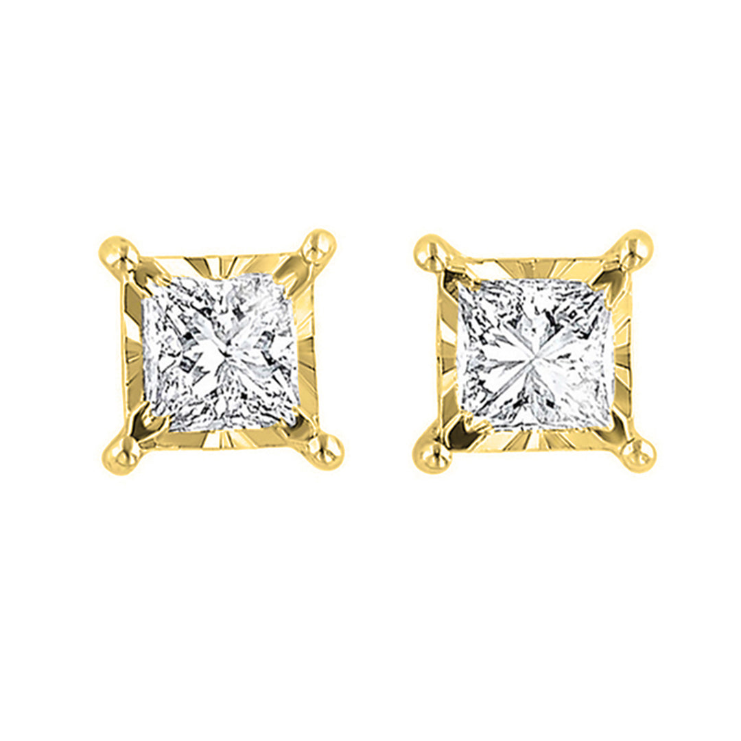 14Kt Yellow Gold Diamond 1/4Ctw Earring