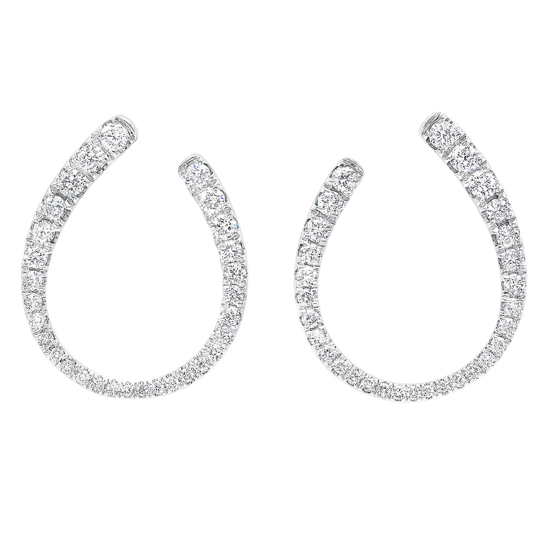 14Kt White Gold Diamond 1Ctw Earring