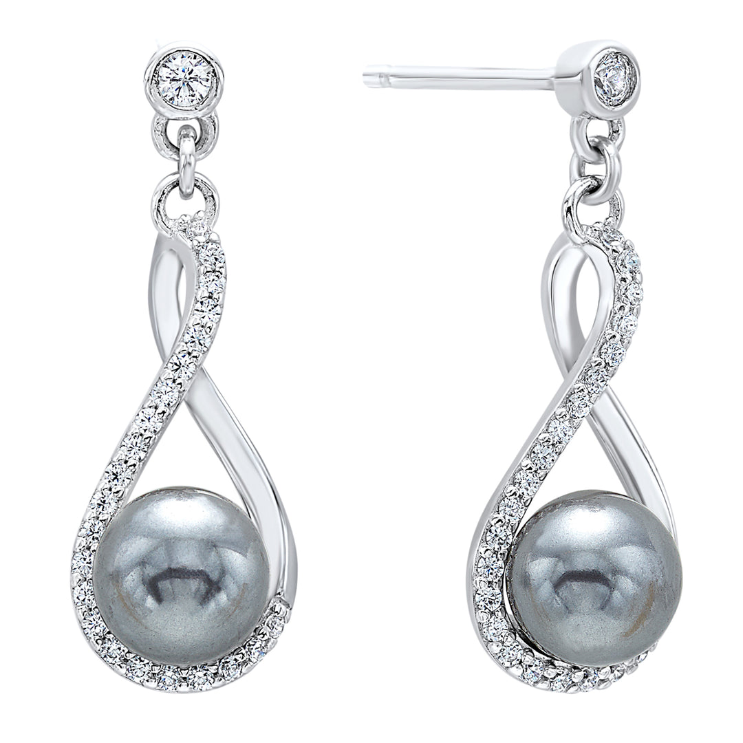 Silver Pearl Earring