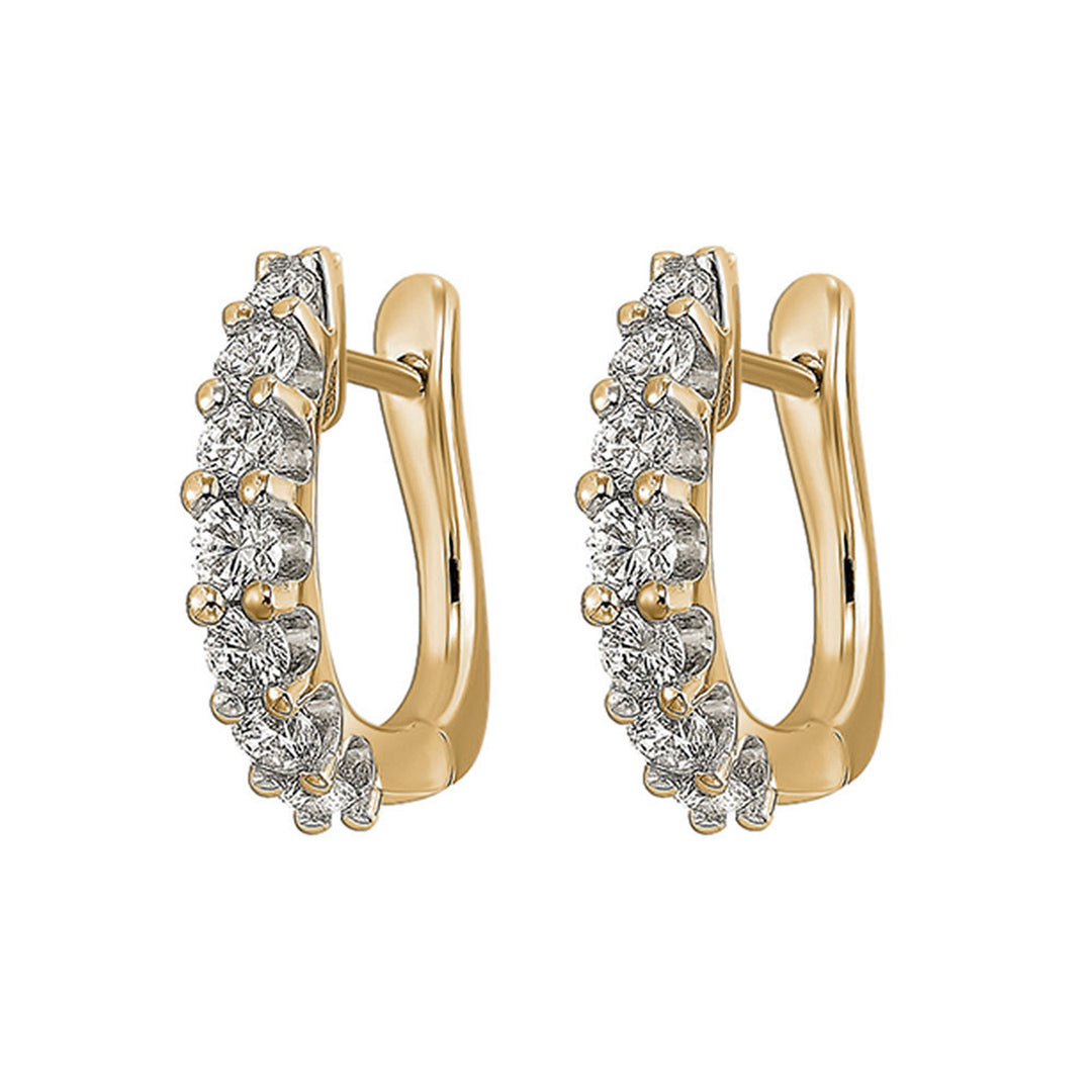 14Kt Yellow Gold Diamond 1 1/2Ctw Earring