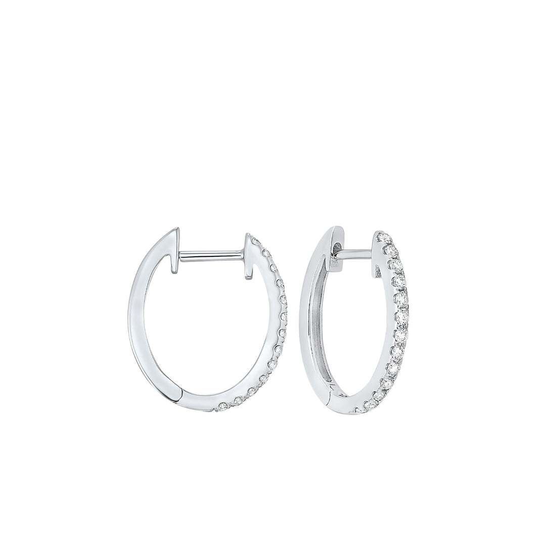 14Kt White Gold Diamond 1/4Ctw Earring