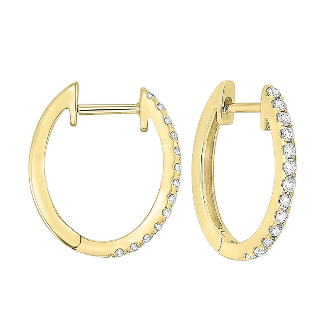 14Kt Yellow Gold Diamond 1/4Ctw Earring