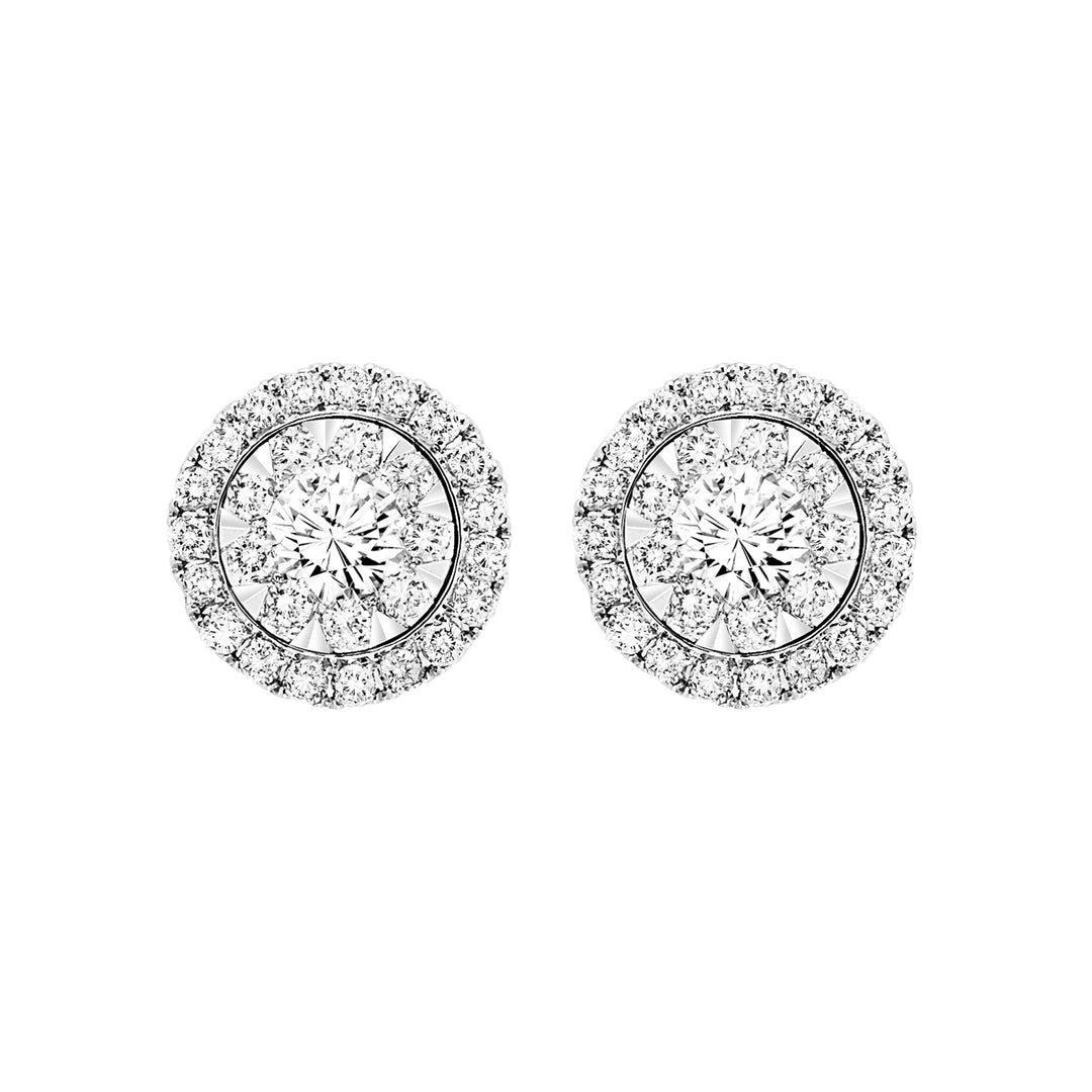 14Kt White Gold Diamond 1/2Ctw Earring