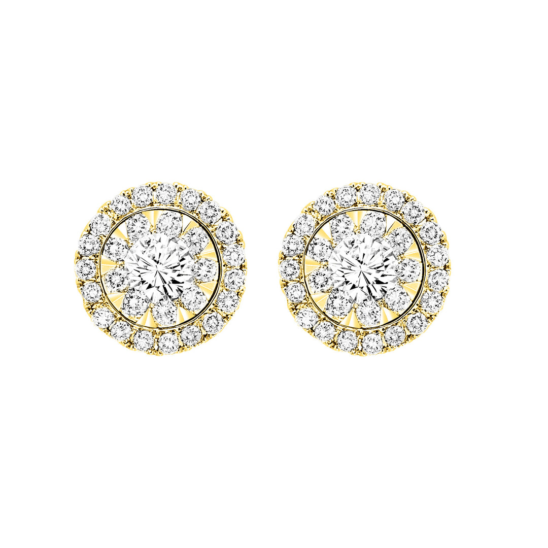 14Kt Yellow Gold Diamond 1/2Ctw Earring