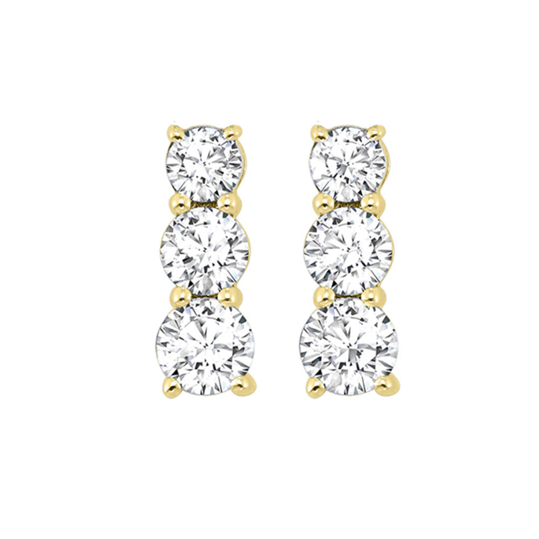 14Kt Yellow Gold Diamond 1/2Ctw Earring