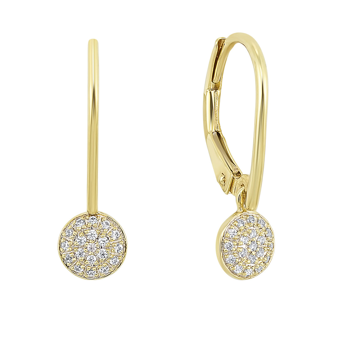 14Kt Yellow Gold Diamond 1/10Ctw Earring