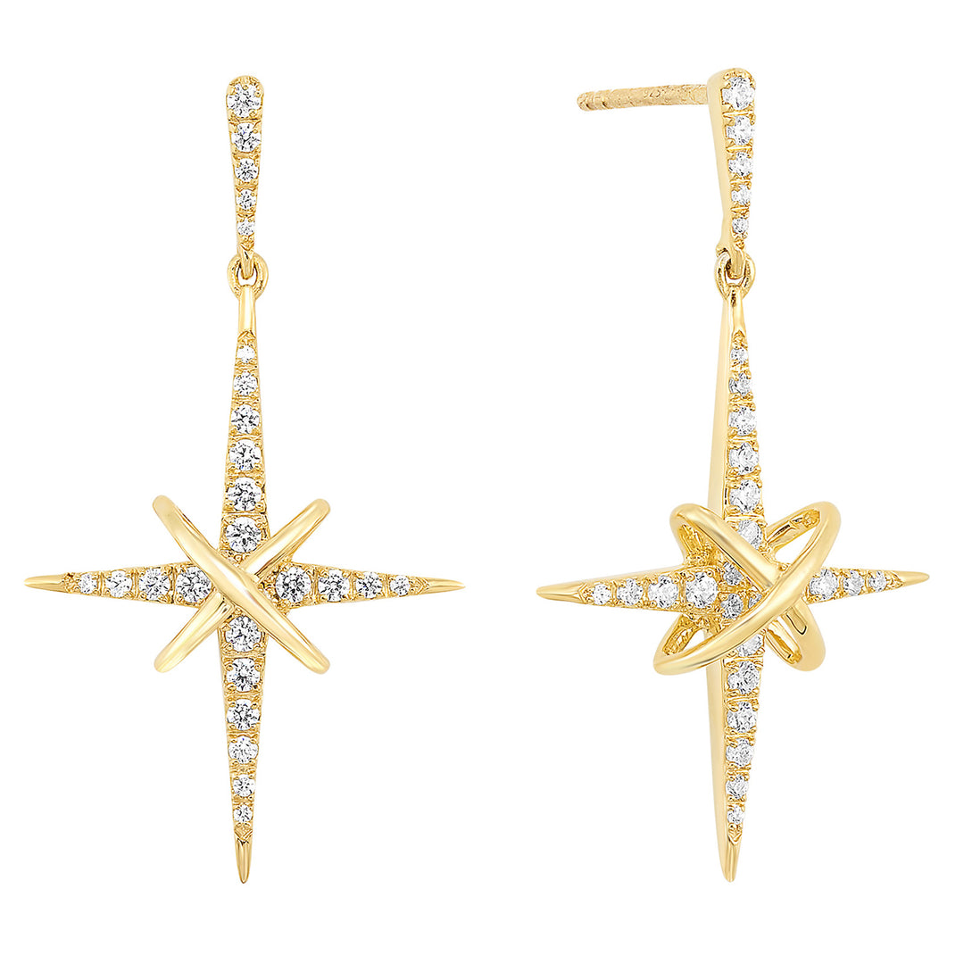 14Kt Yellow Gold Diamond 1/2Ctw Earring