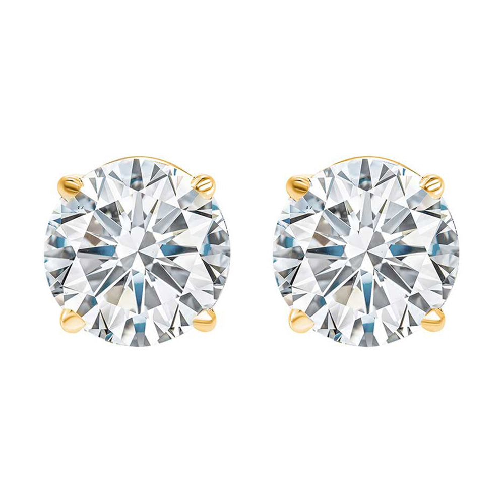 14Kt Yellow Gold Diamond 2Ctw Earring