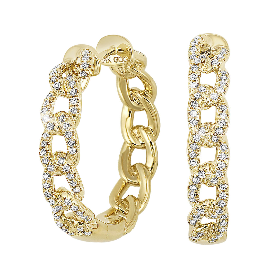 14Kt Yellow Gold Diamond 1/2Ctw Earring