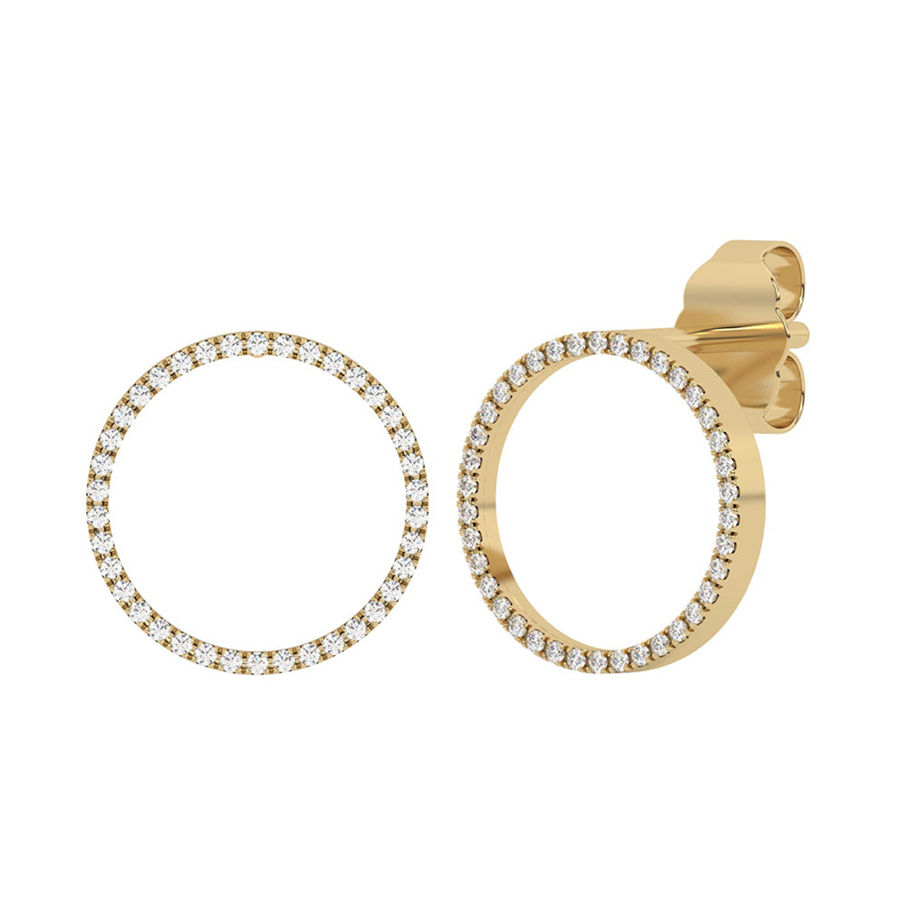 10Kt Yellow Gold Diamond 1/10Ctw Earring