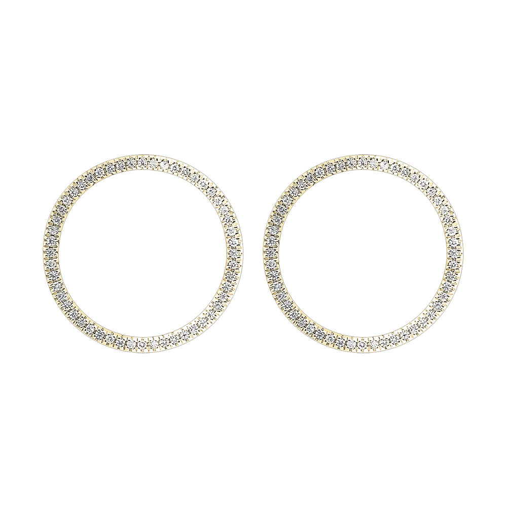 10Kt Yellow Gold Diamond 1/10Ctw Earring