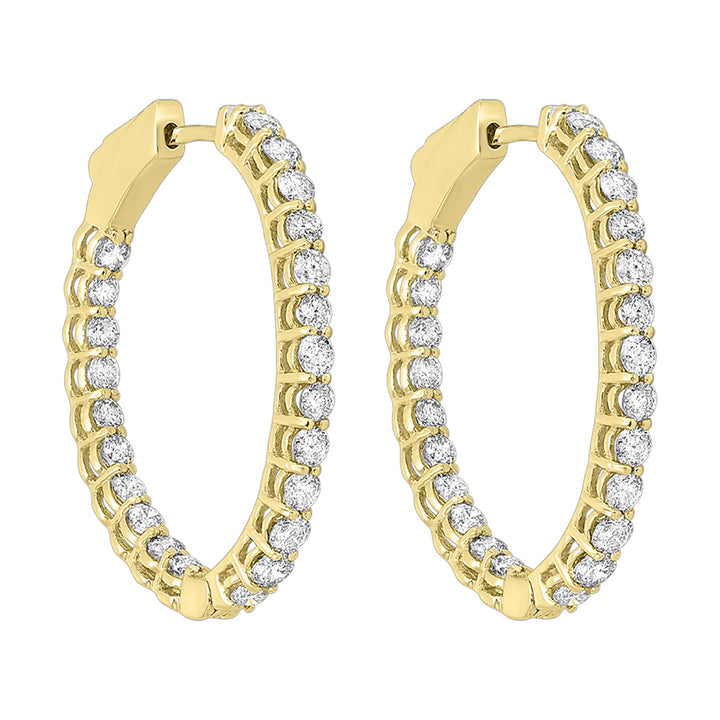 14Kt Yellow Gold Diamond 2Ctw Earring