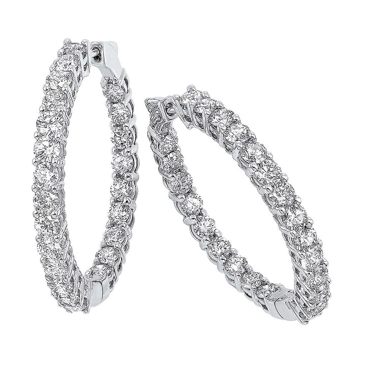 14Kt White Gold Diamond 5Ctw Earring