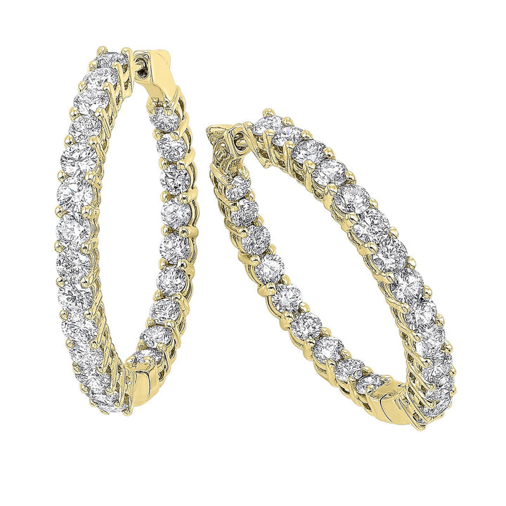 14Kt Yellow Gold Diamond 5Ctw Earring