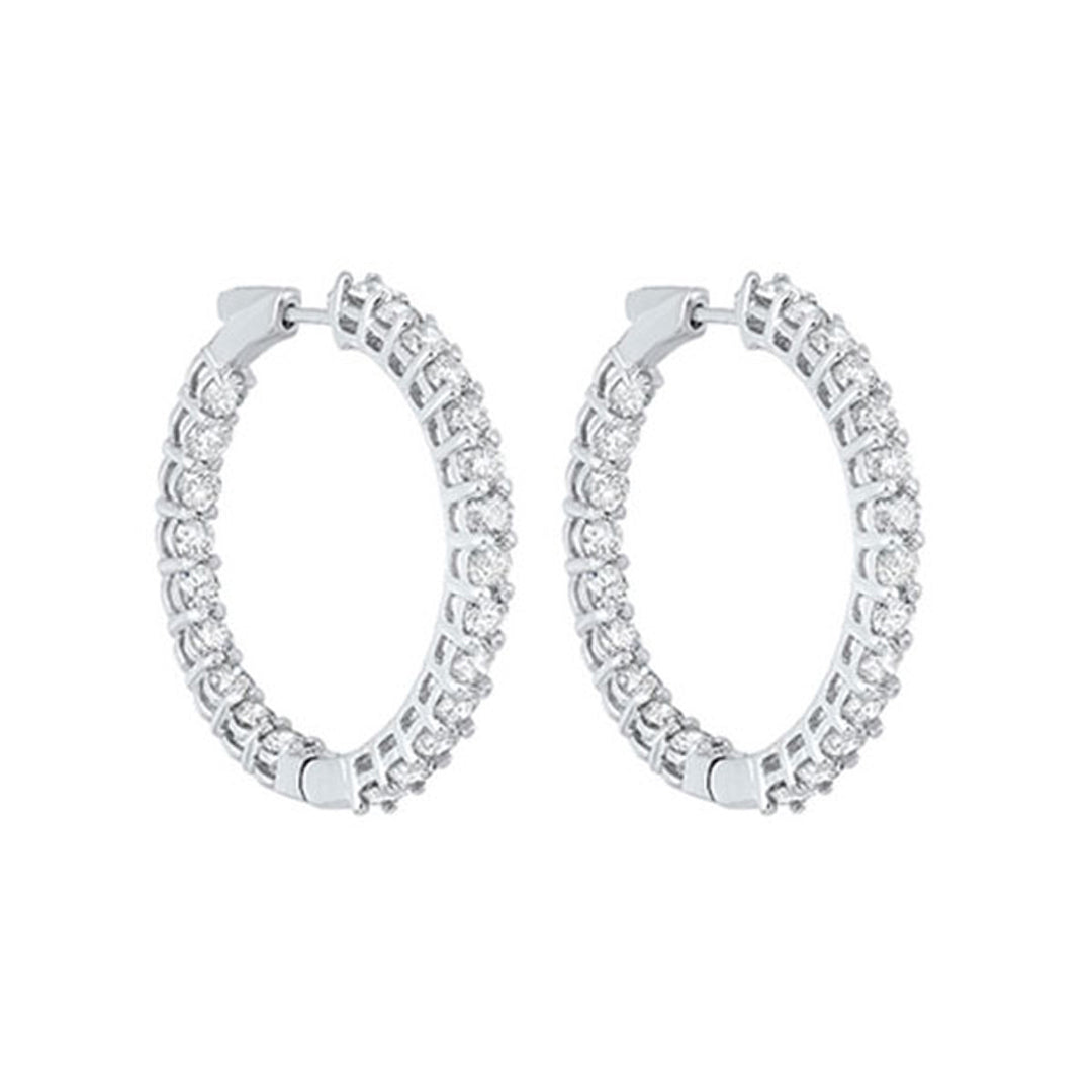 14Kt White Gold Diamond 7Ctw Earring