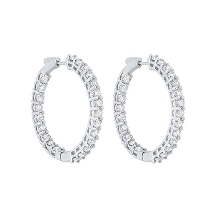 14Kt White Gold Diamond 7Ctw Earring